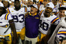 ATLANTA, GA - DECEMBER 03:  Head coach Les Miles and the LSU Tigers celebrate their 42-10 win over the Georgia Bulldogs during the 2011 SEC Championship Game at Georgia Dome on December 3, 2025 in Atlanta, Georgia.  (Photo by Kevin C. Cox/Getty Images)
